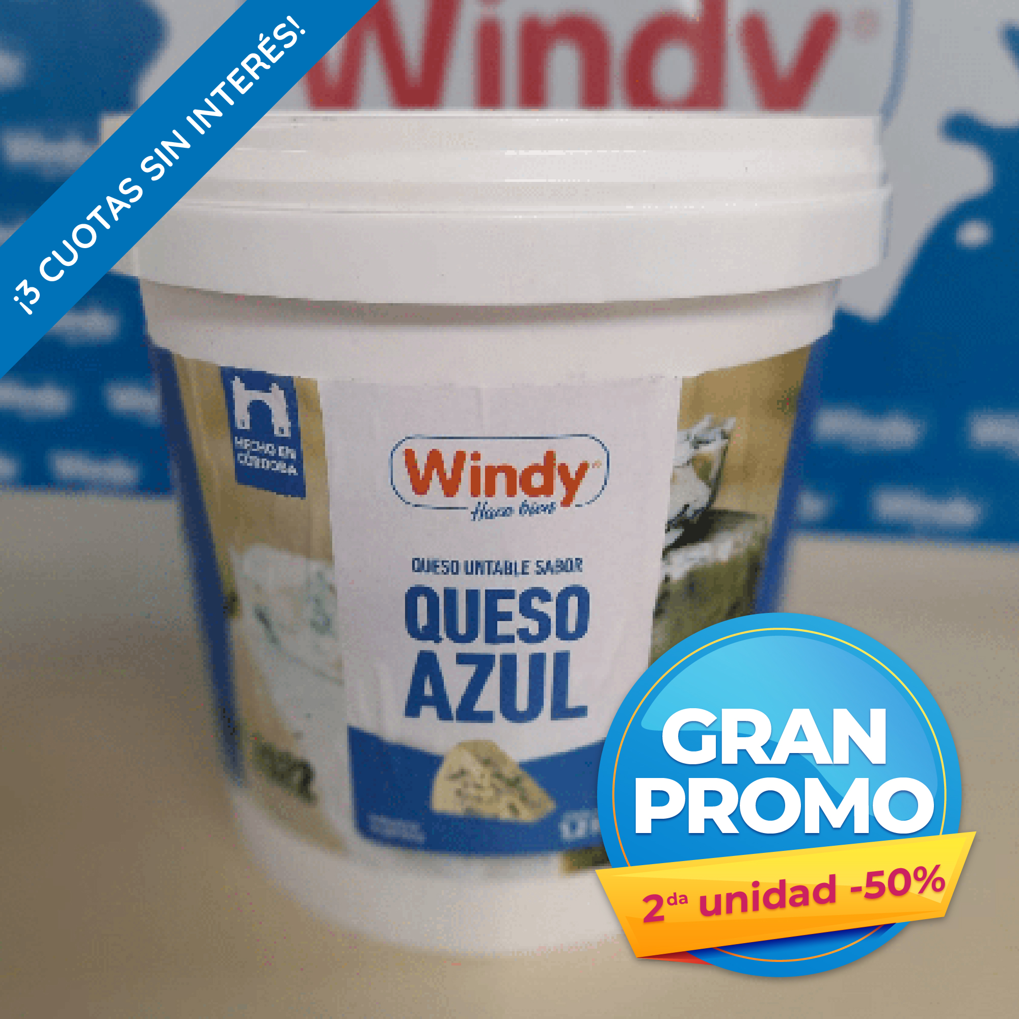 Pasta de queso Azul - Precio final por 2 unidades